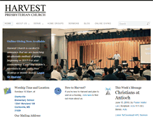 Tablet Screenshot of harvestchurchpca.org